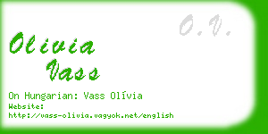 olivia vass business card